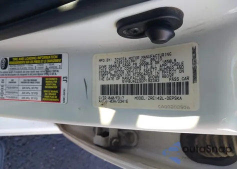 2013 Toyota Corolla S from USA, damaged, VIN 5YFBU4EE9DP192393
